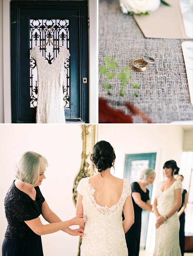 Love and Lace Real Bride Valerie in Karen Willis Holmes Bridal gown | sequins, back detail, fitted gown | Available at Love and Lace Bridal Salon | Greg Ross Photography - www.loveandlacebridalsalon.com/blog