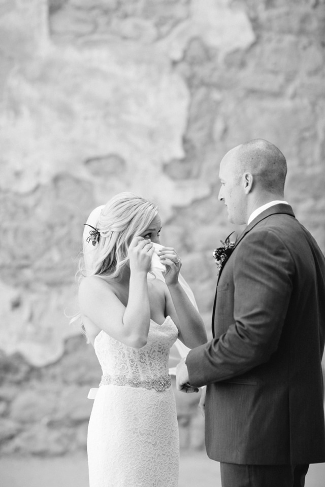 Real Love and Lace Bride In Mikaella Bridal strapless bridal gown | The Hearts Haven Photography | www.loveandlacebridalsalon.com/blog