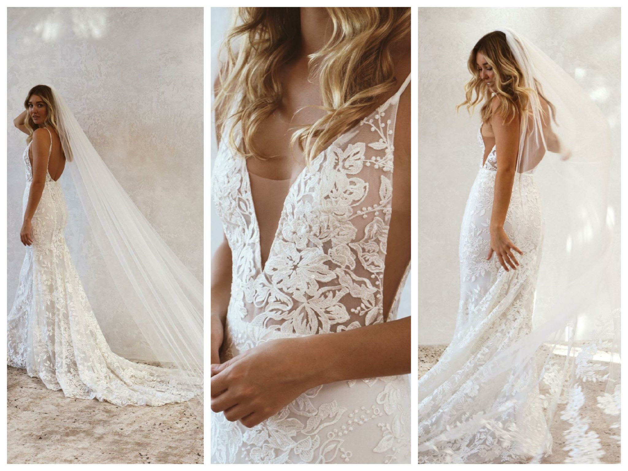 Wedding dresses for broad shoulders by top Los Angeles bridal shop, Love and Lace Bridal Salon: Emmy Mae Bridal's Peony