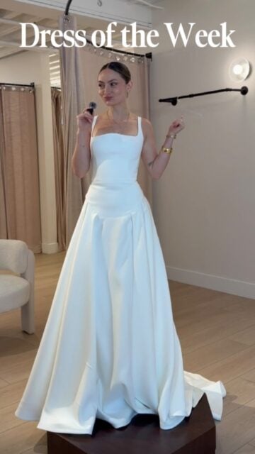Would you wear Arabella? @taralatour , you’re a genius, we 🫶🏼 you. 

#loveandlacebridal #dressoftheweek #2027bride #uniqueweddingdress #dropwaistweddingdress