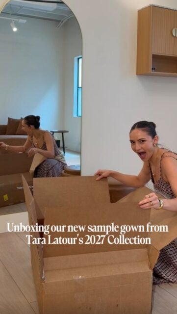 Tune in next week to find out which dress it is! Hint: you may have seen it back when we were at New York Bridal Fashion Week 👀

#loveandlacebridal #taralatour #2027weddingdresses #2027bride #newweddingdress