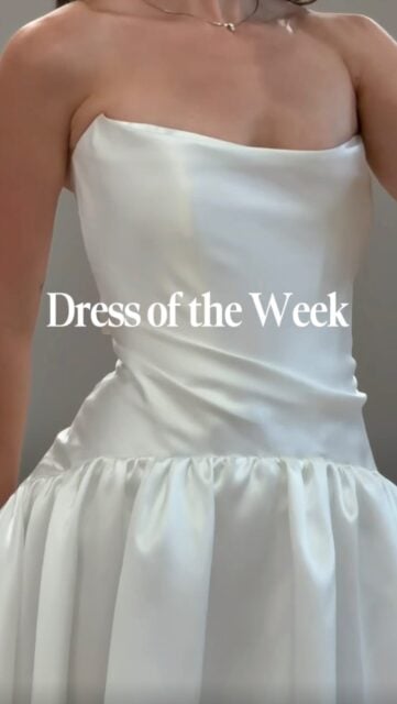 You know what time it is! This week’s Dress of the Week features the ultimate cool girl wedding gown: Leo by @anaisanette 
Click the link in our bio if you think Leo is the gown you’ve been waiting for! 

#loveandlacebridal #2027bride #uniqueweddingdress #dropwaistweddingdress #weddingdressshopping