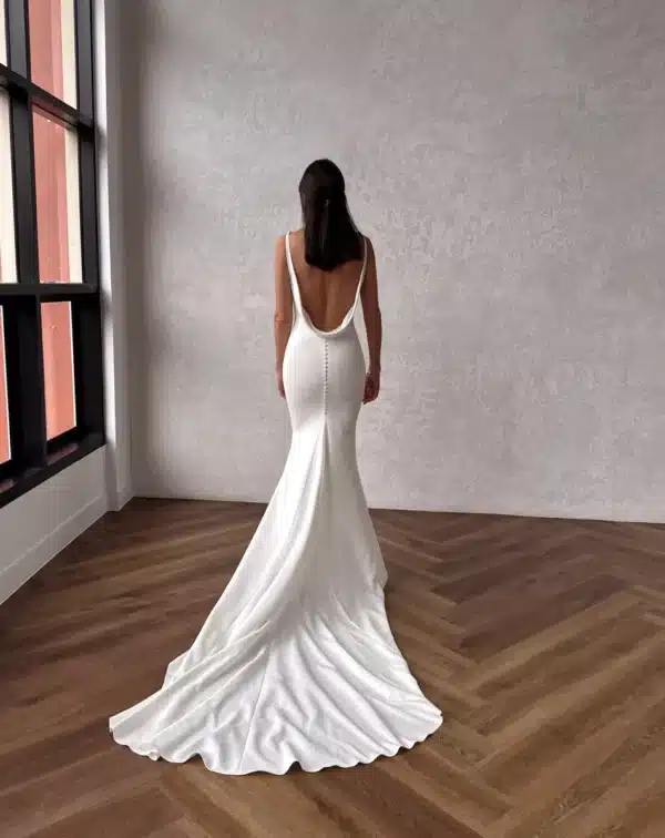 Austin by Made with Love Bridal wedding gown rear view